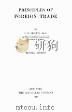 PRINCIPLES OF FOREIGN TRADE REVISED EDITION（1936 PDF版）