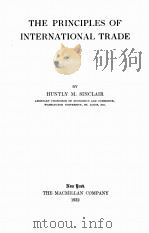 THE PRINCIPLES OF INTERNATIONAL TRADE（1932 PDF版）