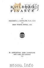 RAILROAD FINANCE（1923 PDF版）