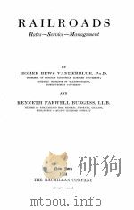 RAILROADS RATES-SERVICE-MANAGEMENT（1924 PDF版）