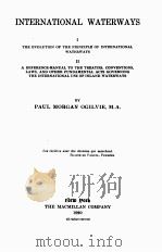 INTERNATIONAL WATERWAYS（1920 PDF版）