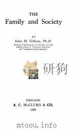 THE FAMILY AND SOCIETY（1922 PDF版）