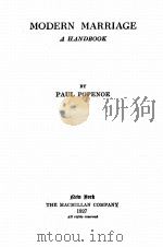 MODERN MARRIAGE A HANDBOOK（1927 PDF版）
