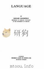 LANGUAGE（1933 PDF版）
