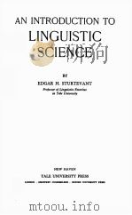 AN INTRODUCTION TO LINGUISTIC SCIENCE（1947 PDF版）