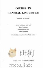 Course in Ceneral Linguistics 1960 PDF电子版封面