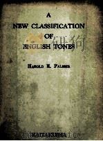 A NEW CLASSIFICATION OF ENGLISH TONES（1933 PDF版）