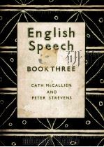 ENGLISH SPEECH A FIRST SOURSE IN PRONUNCIATION BOOK THREE 1960 PDF电子版封面