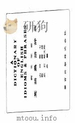 A DICTIONARY OF ENGLISH IDIOMS AND PHRASES PDF电子版封面