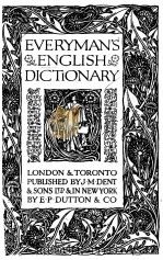 EVERYMAN‘S ENGLISH DICTIONARY 1934 PDF电子版封面