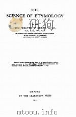 THE SCIENCE OF ETYMOLOGY（1912 PDF版）