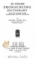 AN ENGLISH PRONOUNCING DICTIONARY（1919 PDF版）