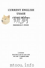 CURRENT ENGLISH USAGE A CONCISE DICTIONARY（1962 PDF版）