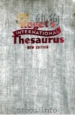 ROGET‘S INTERNATIONAL THESAURUS NEW EDITION 1946 PDF电子版封面
