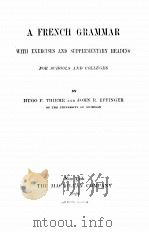 A FRENCH GRAMMAR WITH EXERCISES AND SUPPLEMENTARY READING（1920 PDF版）