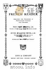 A FRENCH READER（1903 PDF版）