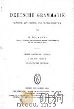 DEUTSCHE GRAMMATIK DRITTE ABTEILUNG：FLEXION 1. HALFTE：VERBUM（1922 PDF版）