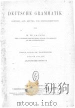 DEUTSCHE GRAMMATIK ZWEITE ABTEILUNG：WORTBILDUNG（1922 PDF版）