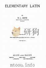 ELEMENTARY LATIN（1920 PDF版）