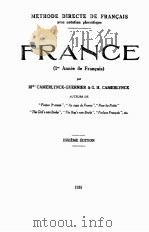FRANCE DIXIEME EDITION 1935 PDF电子版封面 G.H. CAMERLYNCK