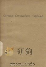 GERMAN CONVERSATION SIMPLIFIED PDF电子版封面
