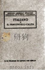 ITALIANO FONETICA MORFOLOGIA TESTI 1911 PDF电子版封面