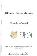 KLEINER SPRACHFUHRER 1958 PDF电子版封面