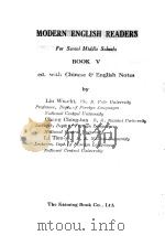 MODERN ENGLISH READERS FOR SENIOR MIDDLE SCHOOLS BOOK V PDF电子版封面 LIU WU-CHI