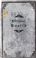 POETIK PDF电子版封面 G. KLEINPAUL