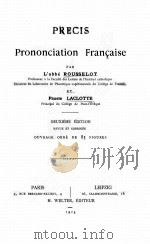 PRONONCIATION FRANCAISE DEUXIEME EDITION 1913 PDF电子版封面