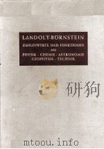 LANDOLT-BORNSTEIN BAND II EIGENSCHAFTEN DER MATERIE IN IHREN AGGREGATZUSTANDEN TEIL 2 BANDTEIL C（1964 PDF版）
