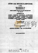 LANDOLT-BORNSTEIN BAND I ATOM-UND MOLEKULARPHYSIK TEIL MOLEKELN II PDF电子版封面 SECHSTE AUFLAGE