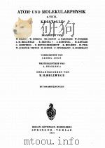 LANDOLT-BORNSTEIN BAND I ATOM-UND MOLEKULARPHYSIK TEIL 4 KRISTALLE 1955 PDF电子版封面