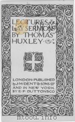 LECTURES LAYSERMONS（1913 PDF版）
