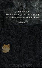 DYNAMICAL SYSTEMS VOLUME IX（1927 PDF版）