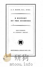 A HISTORY OF THE SCIENCES（1953 PDF版）