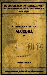 ALGEBRA ZWEITER TEIL（1955 PDF版）