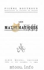 LES MATHEMATIQUES 1922 PDF电子版封面