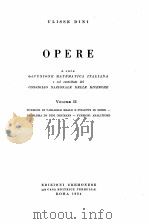 OPERE A CURA DELL‘UNIONE MATEMATICA ITALIANA E COL CONTRIBUTO DEL CONSIGLIO NAZIONALE DELLE RICERCHE（1954 PDF版）