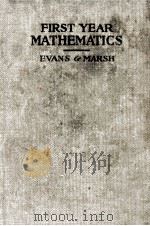 FIRST YEAR MATHEMATICS（1916 PDF版）