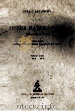 OPERE MATEMATICHE MEMORIE E NOTE 1954 PDF电子版封面