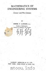 MATHEMATICS OF ENGINEERING SYSTEMS（1959 PDF版）