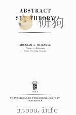 ABSTRACT SET THEORY（1953 PDF版）