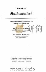WHAT IS MATHEMATICS？（1941 PDF版）