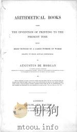 ARITHMETICAL BOOKS 1847 PDF电子版封面