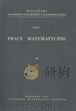 PRACE MATEMATYCZNE III 1959 PDF电子版封面