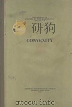 CONVEXITY 1963 PDF电子版封面