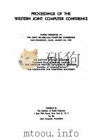 PROCEEDINGS OF THE WESTERN JOINT COMPUTER CONFERENCE MARCH 3-5 1959 VOL. 15（1959 PDF版）