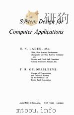 SYSTEM DESIGN FOR COMPUTER APPLICATIONS（1963 PDF版）