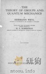THE THEORY OF GROUPS AND QUANTUM MECHANICS（ PDF版）